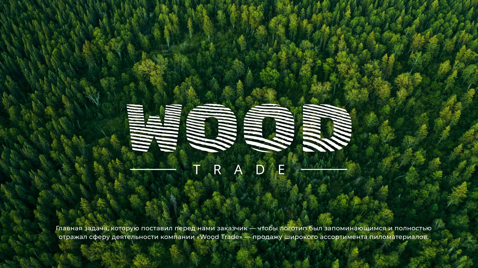 Разработка логотипа для компании «Wood Trade» в Северо-Курильске