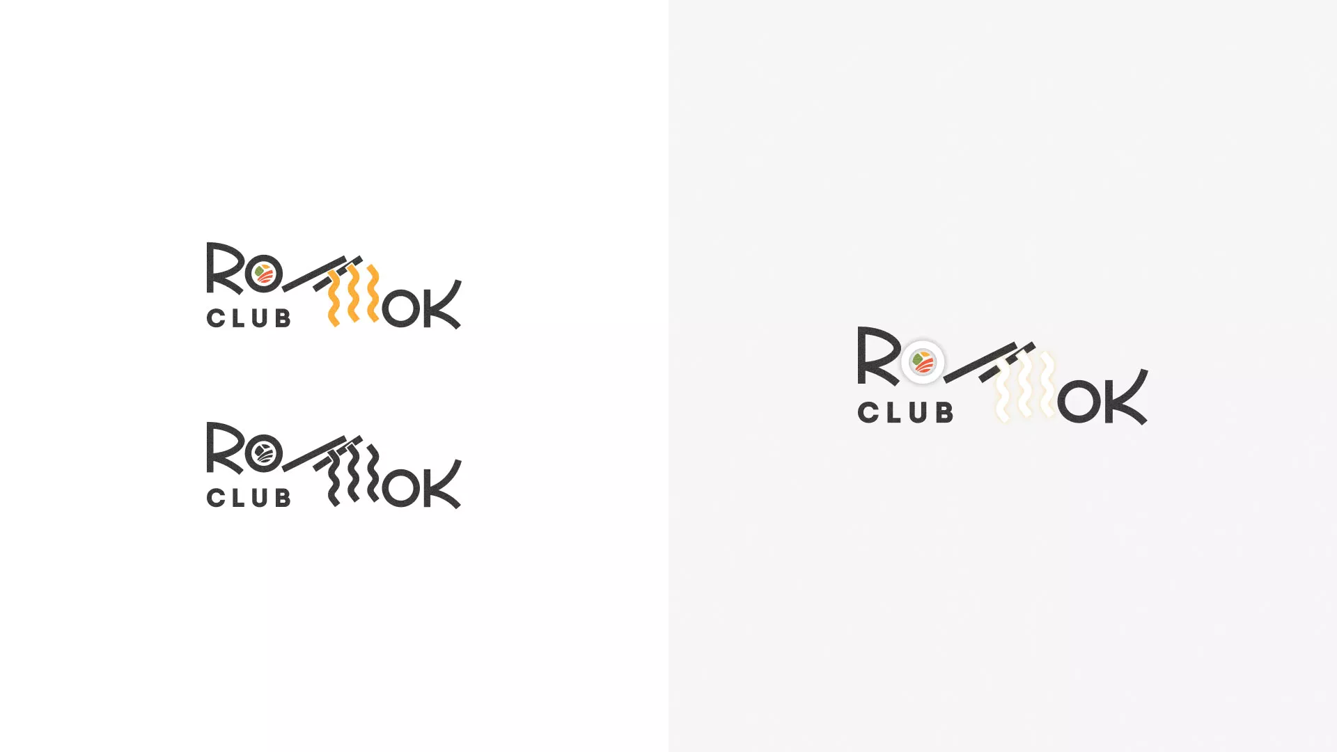 Создание логотипа суши-бара «Roll Wok Club» в Северо-Курильске