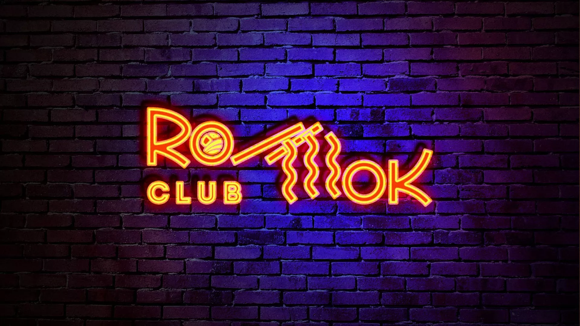 Разработка интерьерной вывески суши-бара «Roll Wok Club» в Северо-Курильске